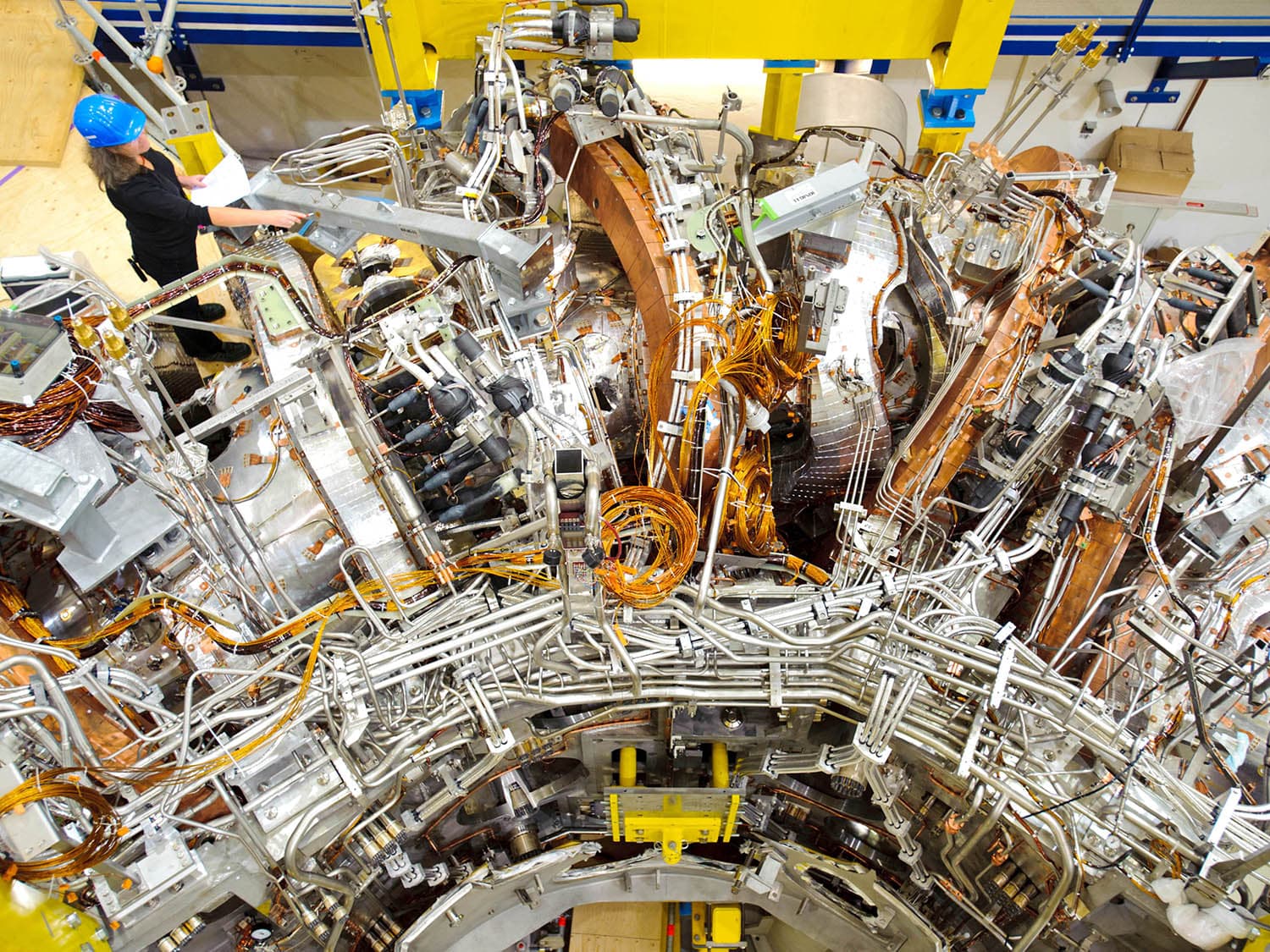Photo of the Wendelstein 7x reactor in Greifswald