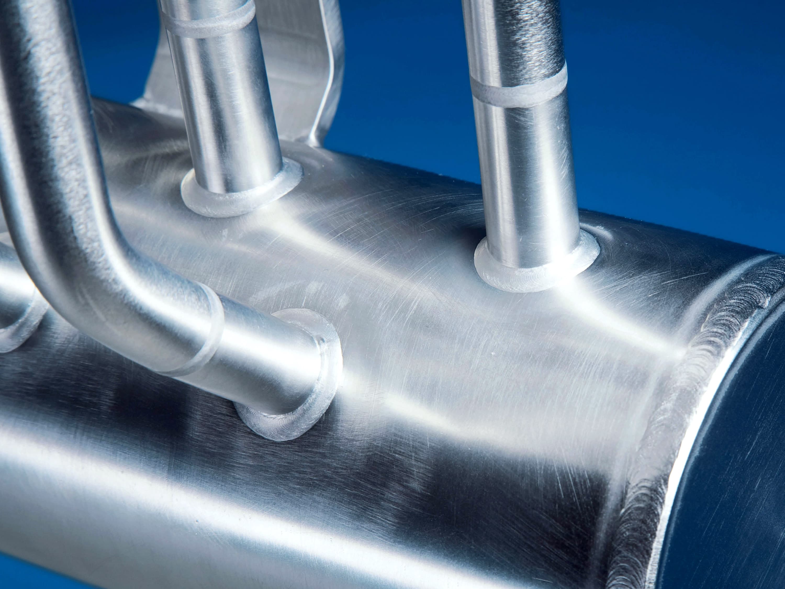 Close-up of a CIP lance with outlets