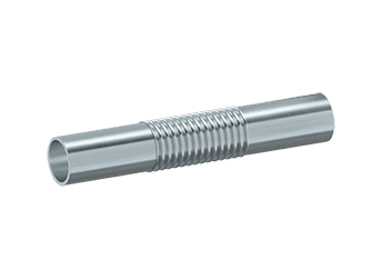 Corrugated stainless steel hose with welding ends