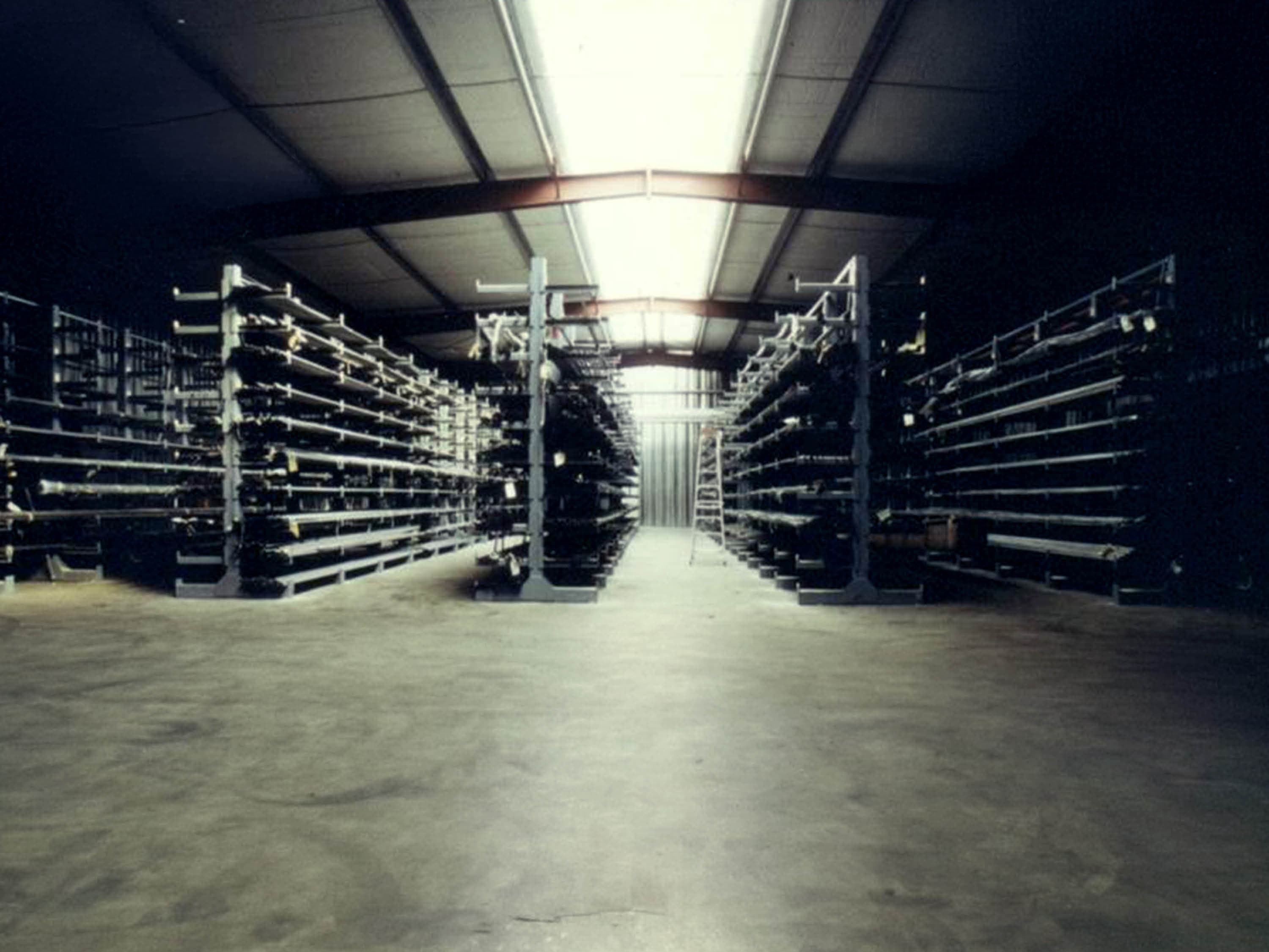 First Dockweiler high-bay warehouse with tubes